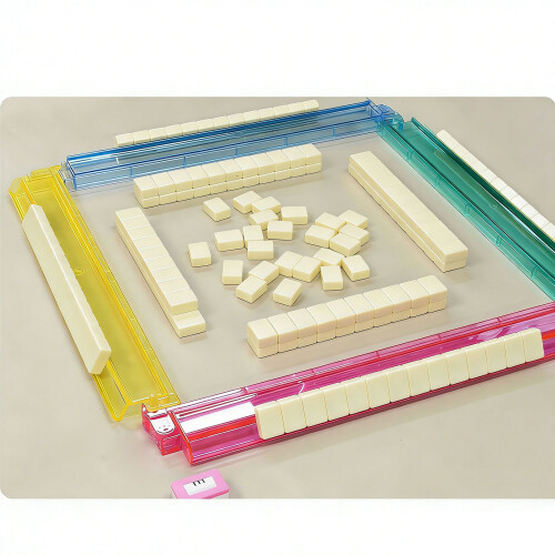 High Quality Mahjong Rack Set Ideal For Users Of All Skill-Blue 1