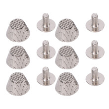 20er-Set 10 mm Schraubverschluss-Ohrstecker 6 mm Kreuz Silber