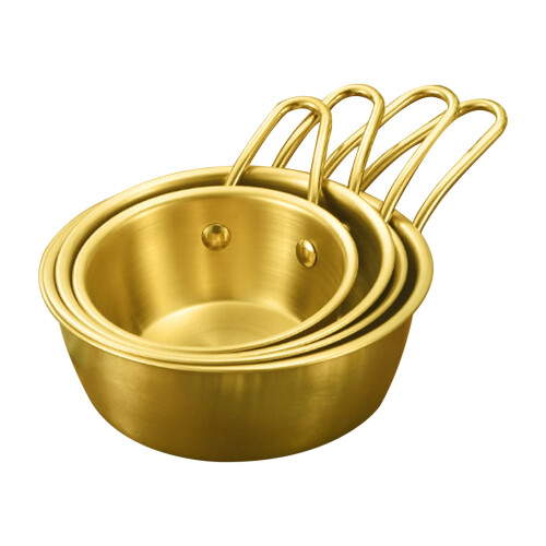 Servierschüssel aus Edelstahl mit Griff 2