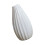 Elegant Ceramic Vases With Textured Design For Flower-White 1