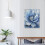 Tableau moderne sur toile Fleur bleue, 61 x 91 cm 3