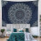 Schwarzer Mandala-Wandteppich – Polyester Boho 4