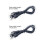Plug-and-Play-3,5-mm-Stecker-auf-Stecker-Audiokabel-0,5 m Schwarz 4