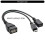 20 cm draagbare OTG USB vrouwelijke splitteradapter voor 3