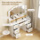 Homcom Tocador de Maquillaje Blanco 110 x 40 x 150 cm 5