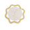 Tapis de Table octogonal, napperon non-Blanc et jaune 18cm 1