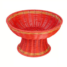 Boîte à pain en plastique pratique tissée à la main pour-27,5x16