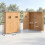 Outsunny Cobertizo de Madera Marrón 127.5 x 50 x 164 cm 3