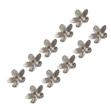 Support de parfums en forme de fleur, 10 pièces, Mini-argent