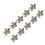 Support de parfums en forme de fleur, 10 pièces, Mini-argent 1
