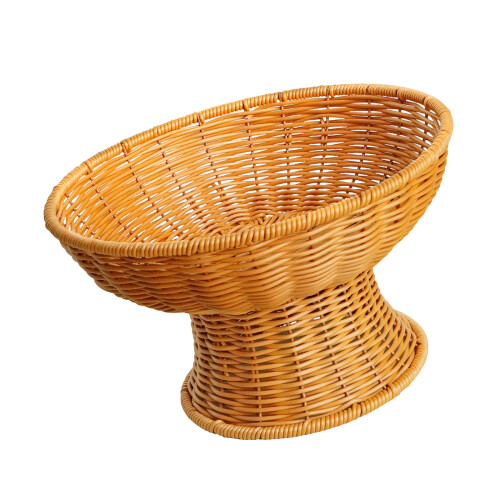 Contemporary Woven Design Tall Fruit Holder Ideal-Tea yellow