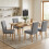 Homcom Sillas de Comedor Gris 44 x 56 x 90 cm 2