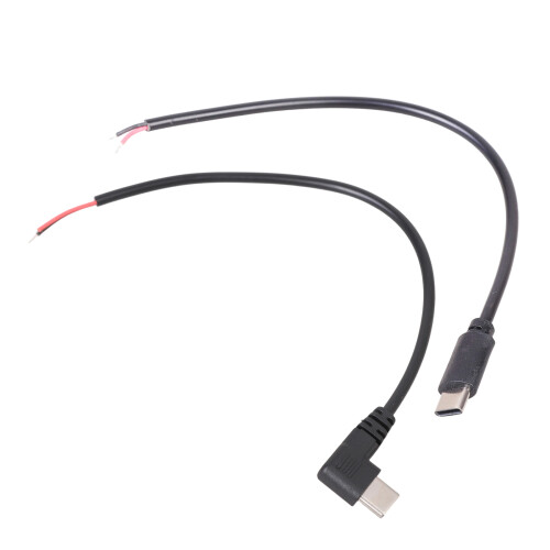USB C Pigtail-kabel 5V USB Type C-stekker naar-recht hoofd 1