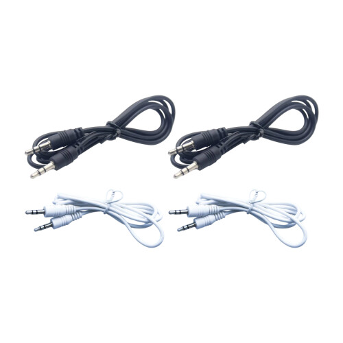 Plug-and-Play-3,5-mm-Stecker-auf-Stecker-Audiokabel,-1m Schwarz 1