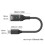 Câble de données USB Type C OTG Portable, 10Gbps, transfert-Noir 2
