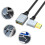 Adaptateurs d'extension USB 3.0 coudés à 90-1m Virage à droite 3