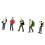 1:64 Scale Hand Painted Miniature Figure for Miniature Scenes-C 1