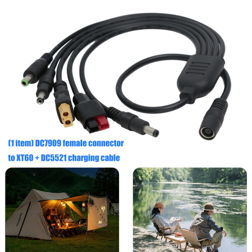 Durability DC7909 Female XT60 DC5521 DC6530 Charging Cable for 1