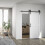 Homcom Puerta Corredera Blanco 91.5 x 3.5 x 213.4 cm 2
