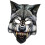 Fashionable Polyester Half Face Animal Mask For-Wolf Mask 1