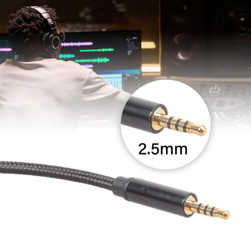 TRRS 2.5mm Audios Extension Cable with Nylon Reinforcement 2.5mm 1