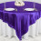 Toalha de mesa quadrada de cetim roxo 90x90 polegadas 3