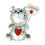 Glass Bear Ornament Valentine's Day Romantic Gift 2
