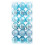 Christmas Tree Baubles Sky Blue 1.2In 36PCS 2