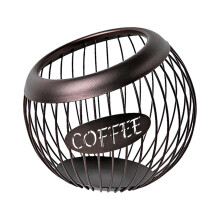 Soporte de hierro forjado para cápsulas de café y fruta