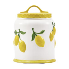 Bico Lemon handbemalte 23 cm Keramik-Keksdose