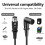 3Pin Male to Female Microphone Coupler Extender-2m double elbow 3