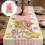 Linen Table Cover Easter Celebration Decors Colorful-33x275cm 4 4