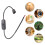 Type C Female To 2Pin Bare Wire Power Cord Pigtail Power Cable 2