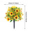 Arbusto topiário artificial de girassol de 56 cm (22 polegadas) para uso interno e externo. 3