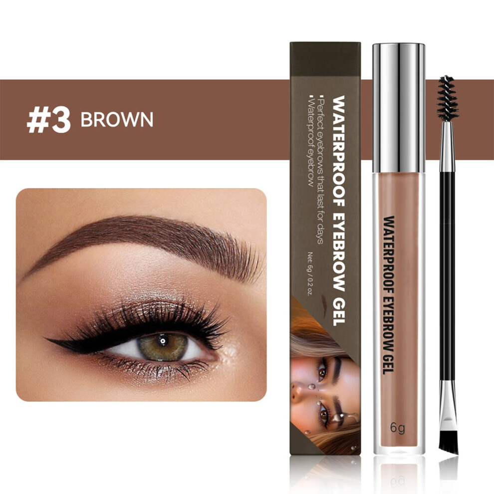 (C) Waterproof Eyebrow Gel Makeup Holding Waterproof Non Smudging Eyebrow Shaping Eyebrow Gel 24 g