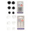 1 Set Ergonomic Silicone Earphone Tips for Buds Sweat-White 2