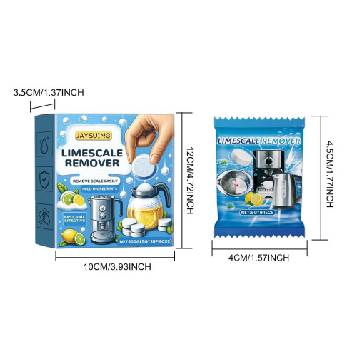 Entkalkungstabletten mit Zitronenduft, 1 Packung 2