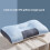 Almohada cervical de seda helada Core19x29in, ergonómica y refrescante. 5