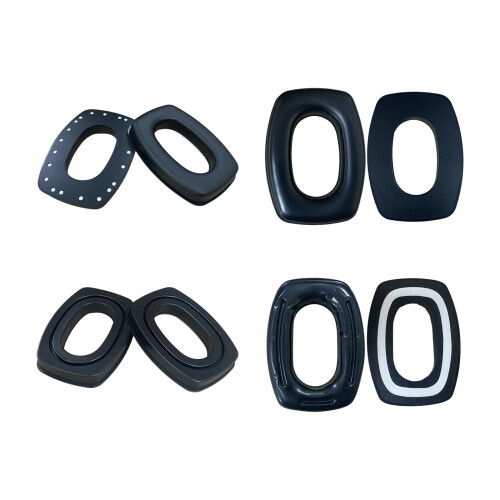 Oreillettes flexibles en Silicone, coussinets-Silicone rainuré 2 1
