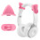 Universal Cats Ear Headphone Attachments Premium-Purple 3