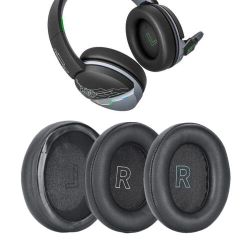 Coussinets d'oreille ergonomiques, forme-mots bleus noirs 1