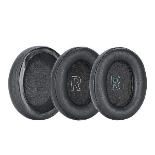 Coussinets d'oreille ergonomiques, forme-mots bleus noirs 2