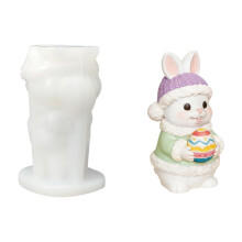 Eier-Kaninchen-Silikonformen, Osterkerzen-Silikonform,-B