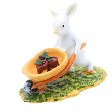 Small Resin Rabbit Statue Doll House Furniture Seasonal-Cart