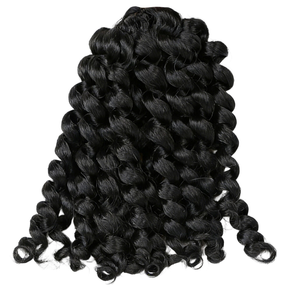 Heat Resistant Synthetic Fiber Voluminous Hairpiece-A