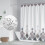 Boho badeforhæng polyester 72x84 tommer blomsterprintet paisleymønster 3