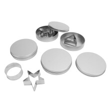 4-teiliges Edelstahl-Keks-Ausstecher-Set 220 g