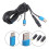 Triple Adapters Charging Cable USB To Type C 5.5x2.5mm For-2m 4