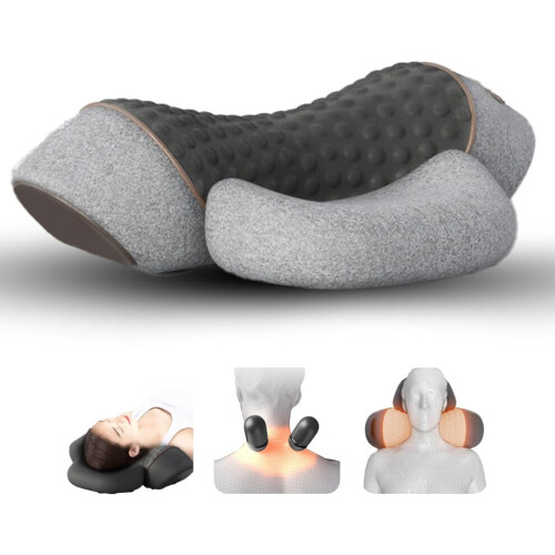3 in 1 Neck Massager, Heated Massage Neck Pillow