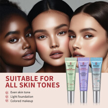 (1Set(3pcs)) 3Pcs Colour Corrector Base, Hydrating Skin Tone Makeup 15ml
